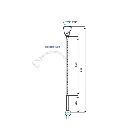 Lampa led alfa-flex - na wózku