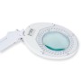 LED magnifying lamp with lens - on trolley