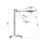 30e pentaled surgical lamp - on stand