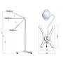 Pentaled surgical lamp 28 - on trolley