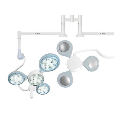 Four-light LED lamp - ceiling-mounted - double