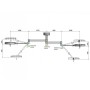 Pentaled 63n+63n operating lamp - double ceiling mounted