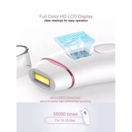 Anteamed ipl pulsed light epilator with 350,000 flashes for face and body hair removal