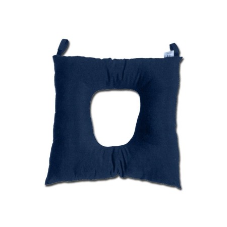 Coussin sculpté avec trou - en fibre creuse 100 % coton