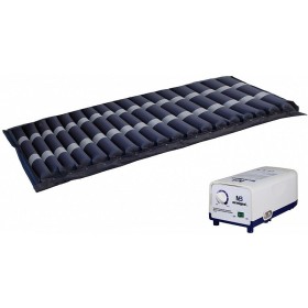 Anti-decubitus kit with 17-element mattress and compressor with adjustment