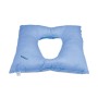 Silicone hollow fiber cushion with central hole