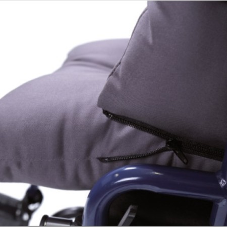 Coussin en fibres creuses en silicone - lot de 3 éléments avec fermetures éclair amovibles - gaine en coton