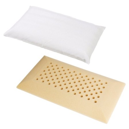 Hospital pillow in polyurethane foam hr21 perforated anti-suffocation