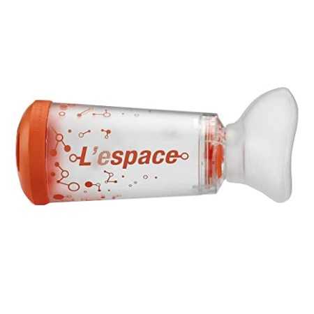 Espace separador infantil 0-2 años con mascarilla naranja