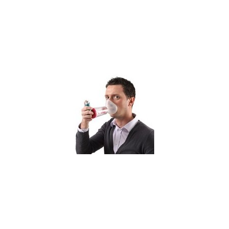 Espaçador magenta adulto espace com máscara