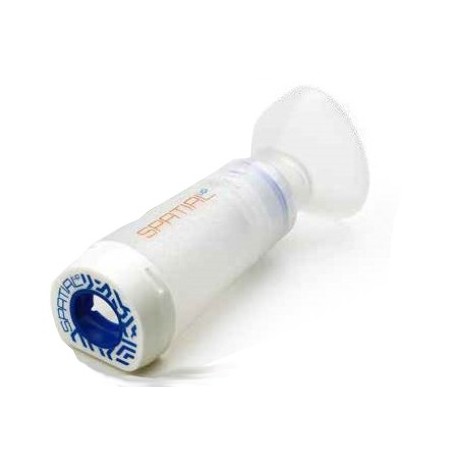 Distanziatore spatial up con maschera antistatico arancione infant: per pazienti sotto i 2 anni