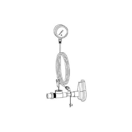 Armatur - schlauch - manometer für vitapep system
