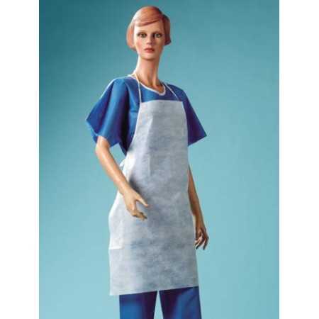 Apron with bib made of breathable high-strength TNT - 50 pieces