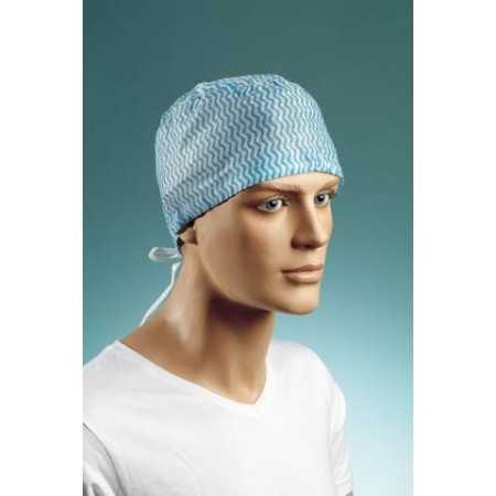 Cap with sliding tapes in soft and breathable TNT - 100 pcs.