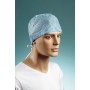 Cap with sliding tapes in soft and breathable TNT - 100 pcs.