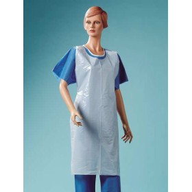 Die-cut waterproof polythene apron - 100 pieces