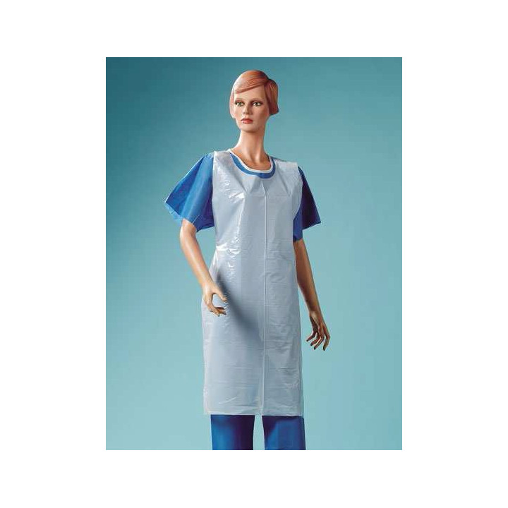 Tablier découpé en polyéthylène imperméable - 100 pièces