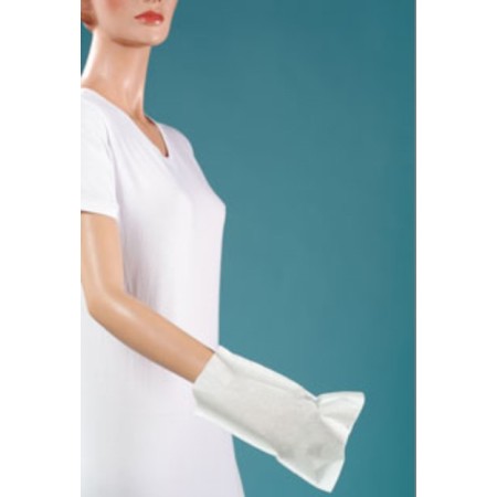 Absorbent mitten - waterproof polythene inwards - 50 pieces