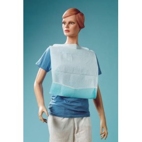 Patientenknebel aus Polyethylen 40x50 cm hellblau - 300 Stk.