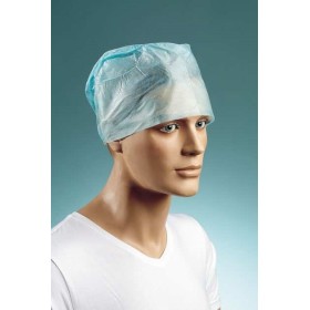 Disposable cap in breathable non-woven fabric with elastic back - 100 pcs.