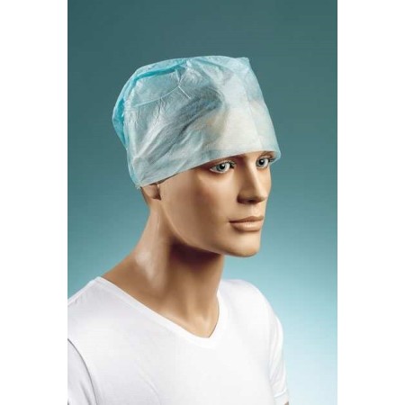 Disposable breathable tnt cap with elastic back - 100 pcs.