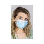 Maska chirurgiczna Premium z filtrem 98% 3-warstwowa maska chirurgiczna typu II z elastycznymi taśmami - Dorośli - Jasnoniebiesk