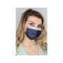 Premium mascherina chirurgica filtrante 98% 3 veli tipo ii con elastici - adulti - blu scuro - conf. 50 pz.