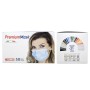 Masque chirurgical filtrant premium 98% 3 épaisseurs type II avec élastiques - adultes - rouge - pack. 50 pièces.