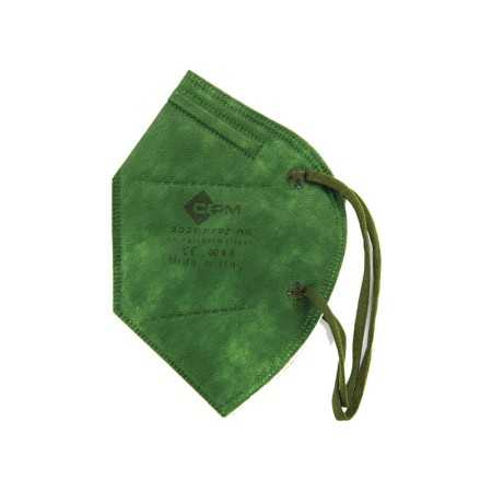 Masque FFP2 n° masque confortable - vert foncé - pack. 20 pièces.