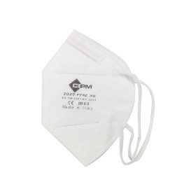 Masque FFP2 n° masque confortable - blanc - autre langue - pack. 100 pièces.