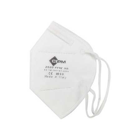 Masque FFP2 n° masque confortable - blanc - autre langue - pack. 100 pièces.