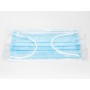 Masque chirurgical filtrant 98% gisafe 3 plis type iir avec élastiques - adultes - bleu clair - emballé individuellement - boîte