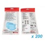 Gisafe filterend chirurgisch masker 98% 3-laags type IIR met elastische banden - volwassenen - lichtblauw - flowpack - pack 2000