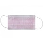 Gisafe Filtering Chirurgisch Masker 98% 3-laags type iir met elastische banden - volwassenen - roze - doos - pak van 50 st.