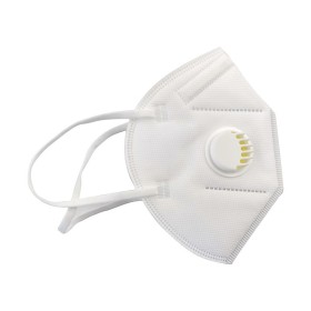 Masque FFP2 avec valve - blanc - it,gb,fr,es,pt - pack. 20 pièces.