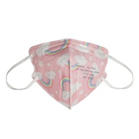 Masker ffp2 klein - regenboog - it,gb,fr,es,de - conf. 20 stuks.