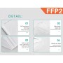 FFP2 filtering mask - gb,fr,es,pt,de - pack. 20 pcs.