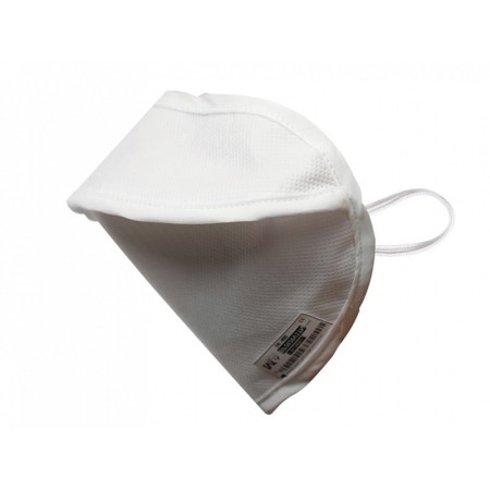 Herbruikbaar masker mycroclean bfe 99,8% - dubbele laag, wit/wit - met neuskussen