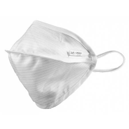 Mycroclean bfe 99.8% Mascarilla Reutilizable - Blanco/Blanco con Almohadilla Nasal