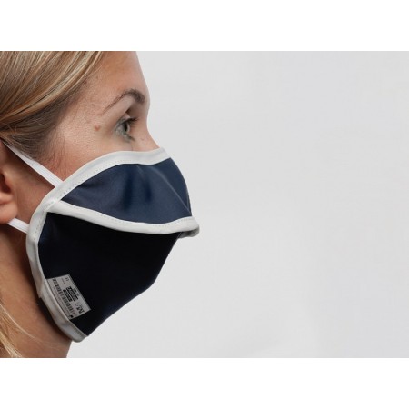 Återanvändbar mask mycroclean bfe 99,8 % - blå/vit