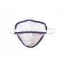 Masque réutilisable mycroclean junior/adulte petit bfe 99,8% - blanc/bleu