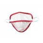Mycroclean Reutilizable Mask, Junior/Adulto Pequeño, BFE 99,8% - Blanco/Rojo