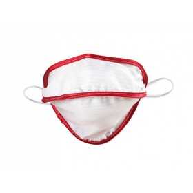 Mycroclean Opakovaně Použitelná Maska Junior/Dospělý Malý BFE 99,8% - Bílá/Červená