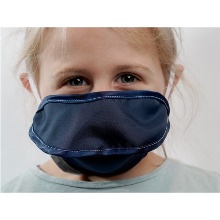 Mycroclean Kid BFE 99,8% genanvendelig ansigtsmaske - blå/blå