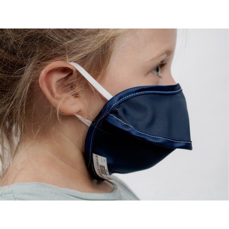 Mycroclean kid bfe 99,8 % večkratno uporabna maska za obraz - modro/modro