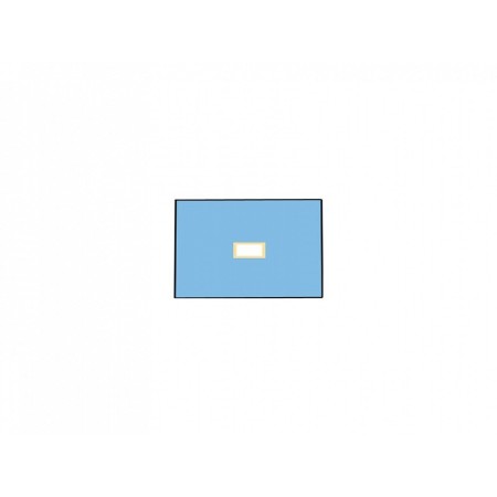 Telo chirurgico 50x75 cm con foro 6x9 cm - conf. 75 pz.