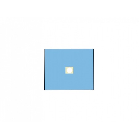 Champ opératoire 75x90 cm avec trou diam. 10 cm - paquet 75 pièces.