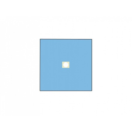 Cârpă chirurgicală 100x100 cm cu orificiu cu diametrul de 10 cm - pachet de 50.