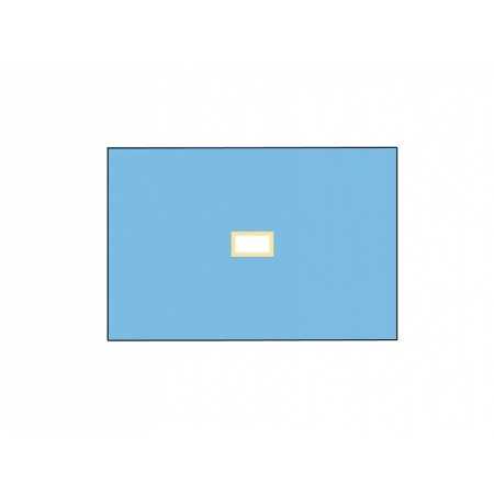 Surgical drape 100x150 cm with hole 9x18 cm - pkg. 25 pcs.