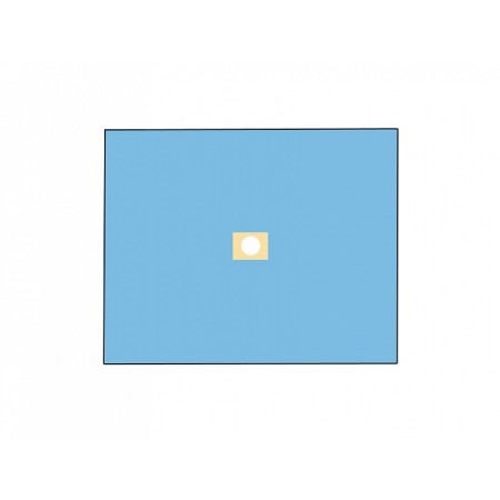 Telo chirurgico 120x150 cm con foro diam. 10 cm - conf. 25 pz.